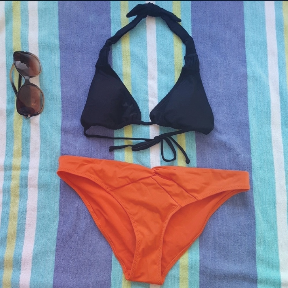 Coral Orange bikini bottom